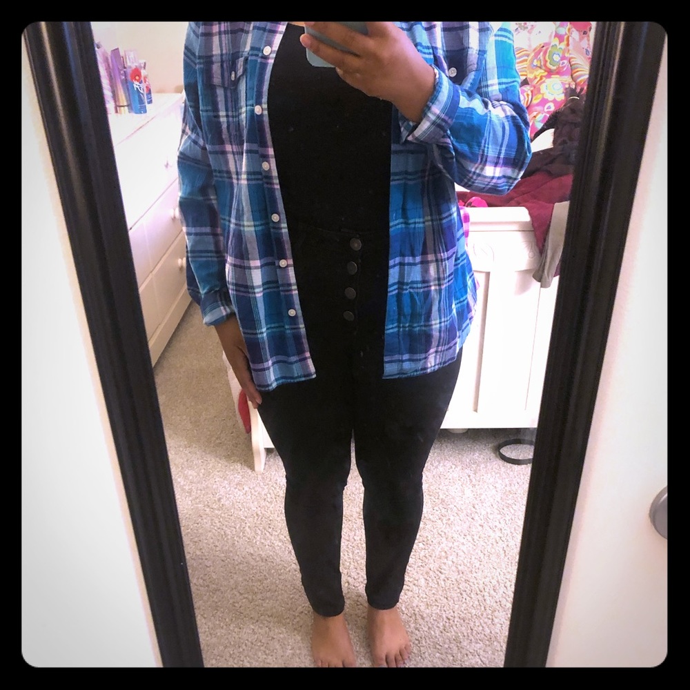 Button down plaid flannel
